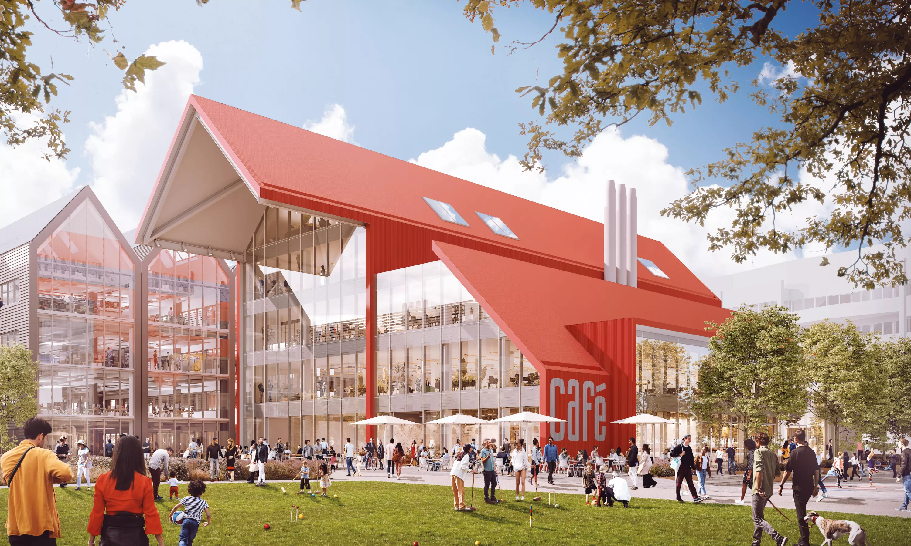 Enhancing the Red Hall at Oxford North – Oxford City Council resolves to approve RMA to expand and provide further amenity, coworking, meeting and workspace